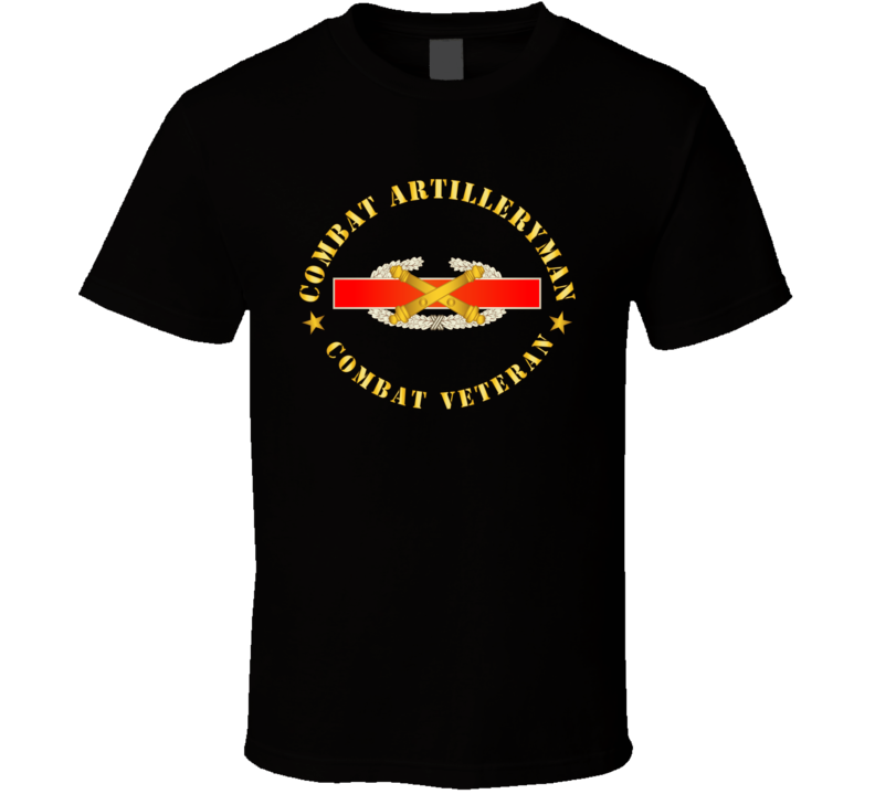 Army - Us Army Field Artillery Combat Artilleryman Badge T Shirt