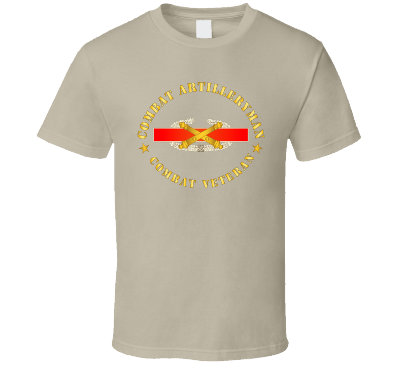 Army - Us Army Field Artillery Combat Artilleryman Badge T Shirt