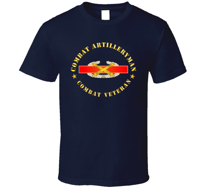 Army - Us Army Field Artillery Combat Artilleryman Badge T Shirt