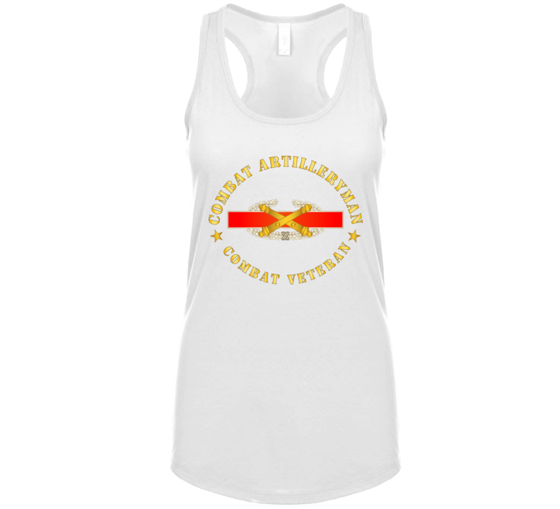 Army - Combat Artilleryman Badge - Combat Vet Tanktop