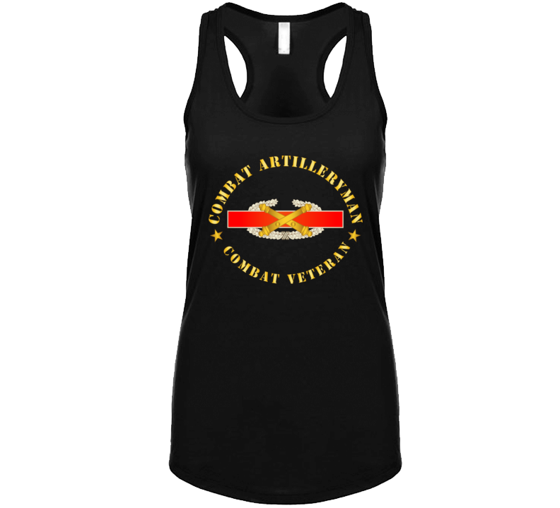 Army - Combat Artilleryman Badge - Combat Vet Tanktop