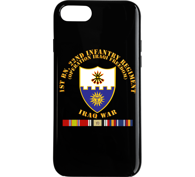 Army - 1st Bn 22nd Infantry - Oif1 - W Iraq Svc Phone Case