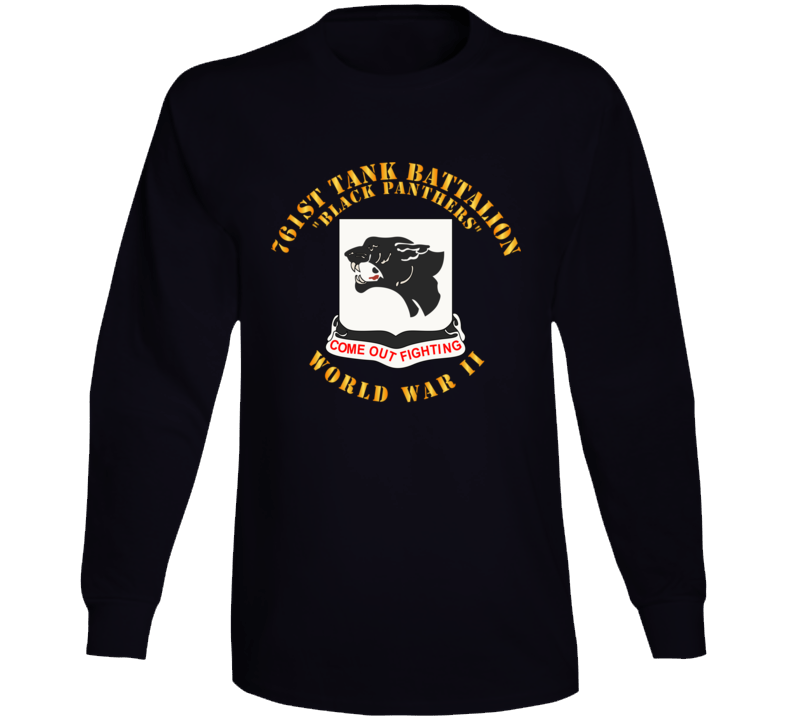 Army - 761st Tank Battalion - Black Panthers - WWII Long Sleeve