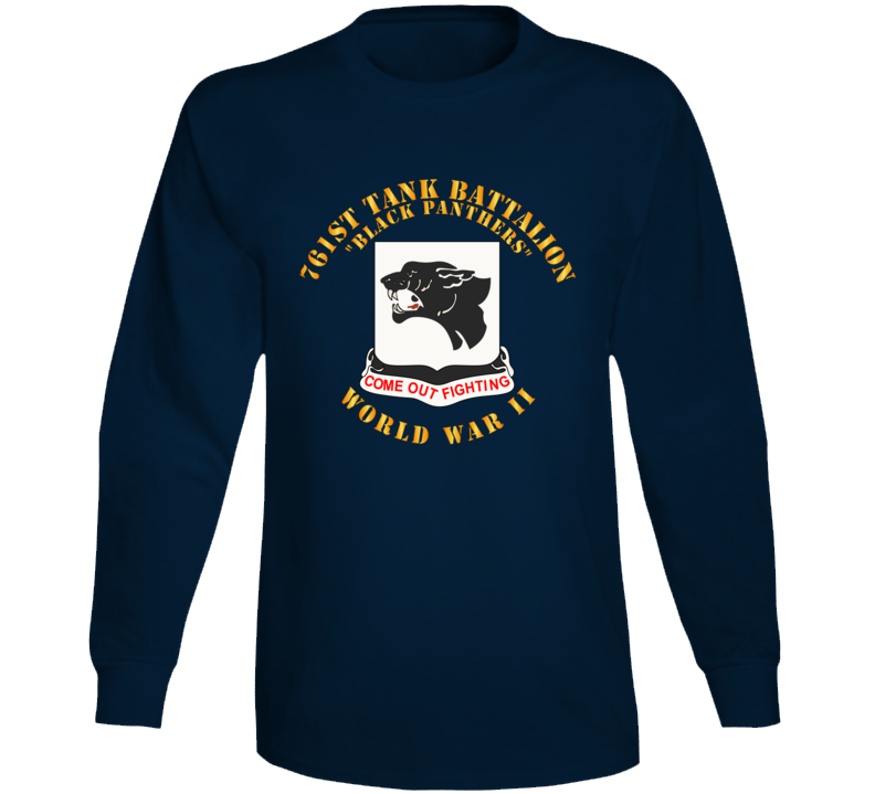 T-Shirt - Army - 761st Tank Battalion - Black Panthers - WWII Long Sleeve