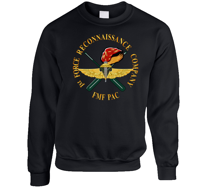 Usmc - 1st Force Recon Company Wo Bckgrd Crewneck Sweatshirt