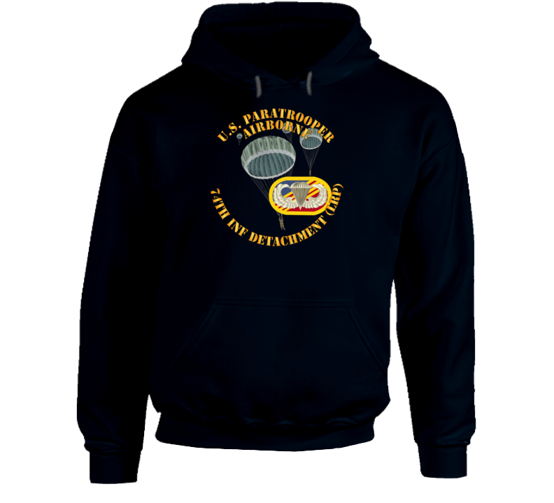 Army - Us Paratrooper -  74th Inf Det - Lrp - Oval Hoodie