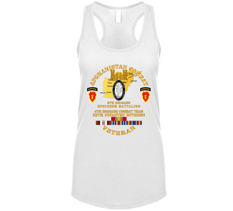 Army - Afghanistan - Vet - 6th Bde Eng Bn - 4th Bct 25th Id W Afghan Svc Tanktop