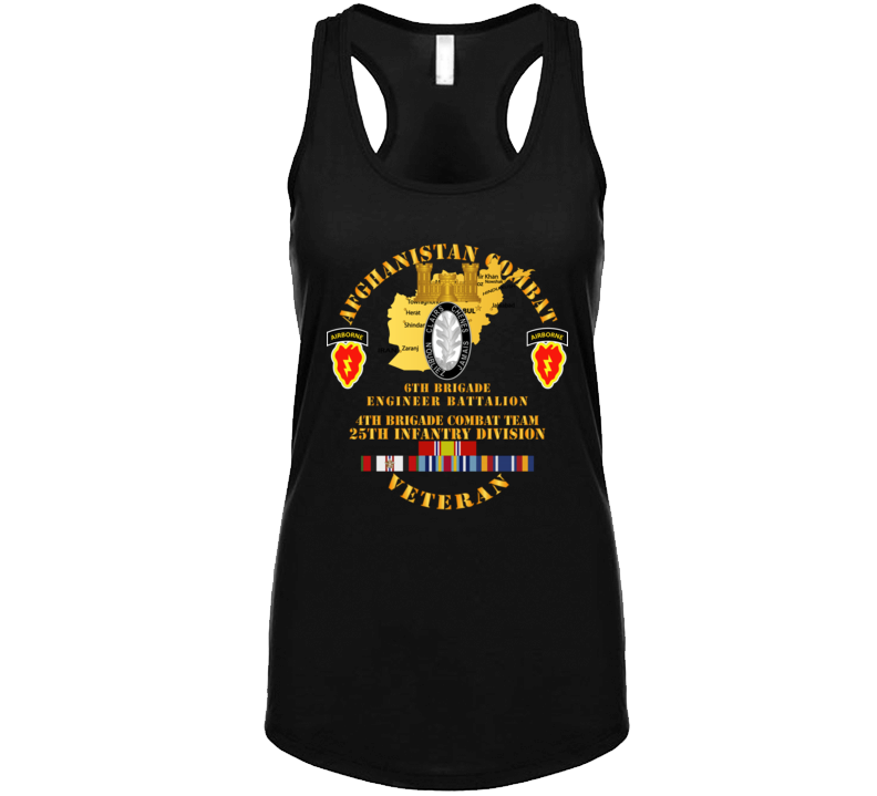 Army - Afghanistan - Vet - 6th Bde Eng Bn - 4th Bct 25th Id W Afghan Svc Tanktop