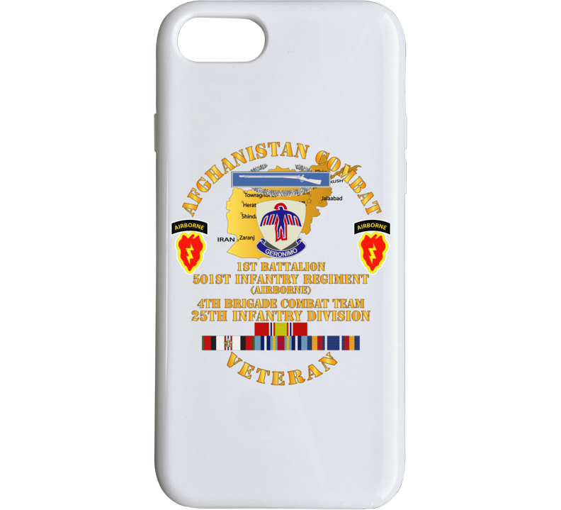 Army - Afghanistan - Vet - 1st Bn 501st -4th Bct 25th Id W Afghan Svc Phone Case