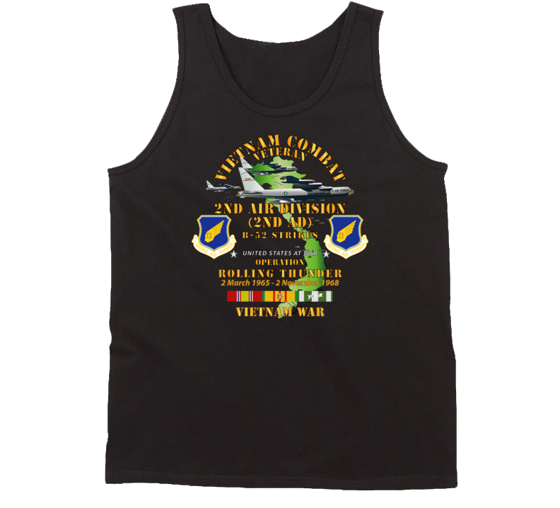 USAF - 2nd Air Division - Operation Rolling Thunder w VN SVC Tanktop