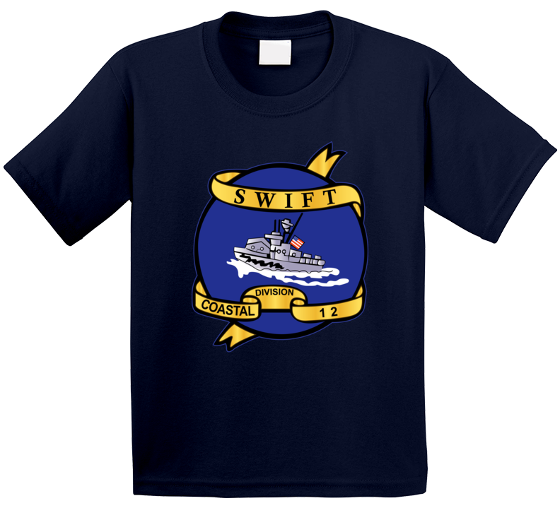 Navy - Vietnam Cbt Vet - Navy Coastal Div 12 - Swift Wo Txt T Shirt