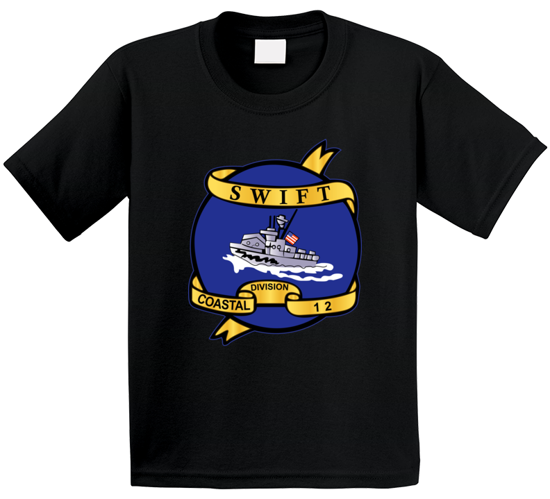 Navy - Vietnam Cbt Vet - Navy Coastal Div 12 - Swift Wo Txt T Shirt