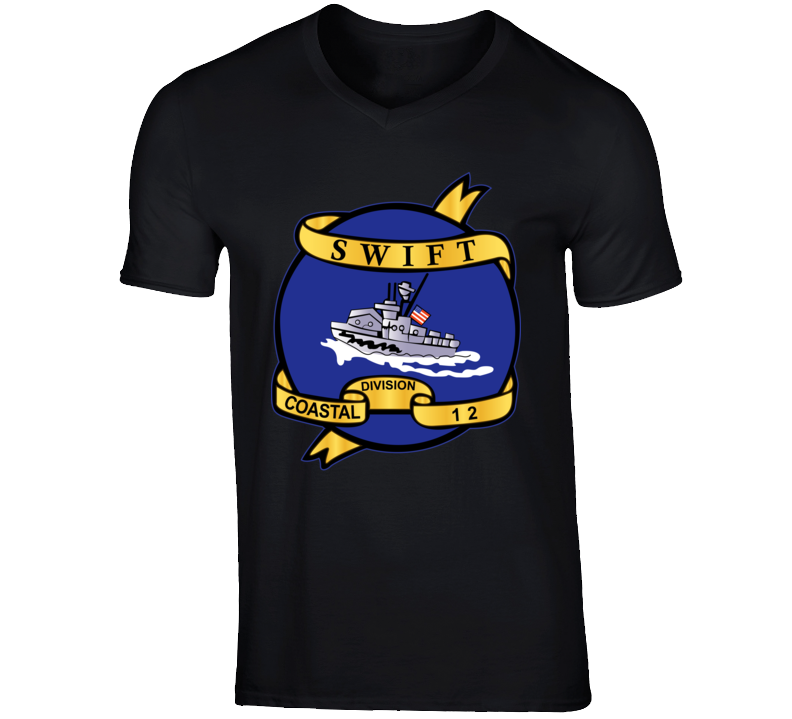Navy - Vietnam Cbt Vet - Navy Coastal Div 12 - Swift Wo Txt T Shirt
