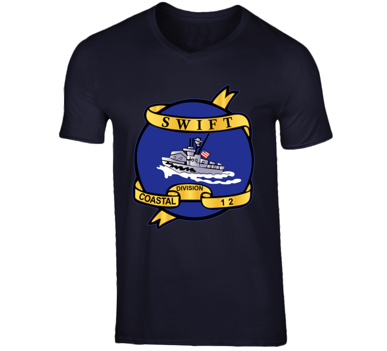 Navy - Vietnam Cbt Vet - Navy Coastal Div 12 - Swift Wo Txt T Shirt