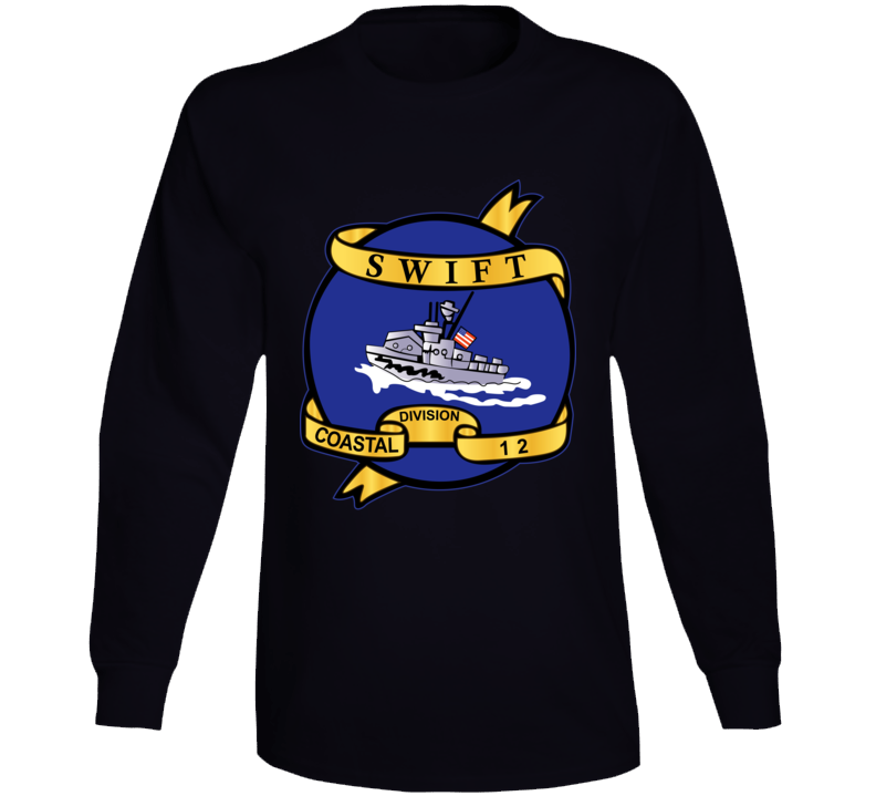 Navy - Vietnam Cbt Vet - Navy Coastal Div 12 - Swift Wo Txt Long Sleeve