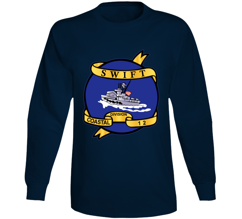 Navy - Vietnam Cbt Vet - Navy Coastal Div 12 - Swift Wo Txt Long Sleeve
