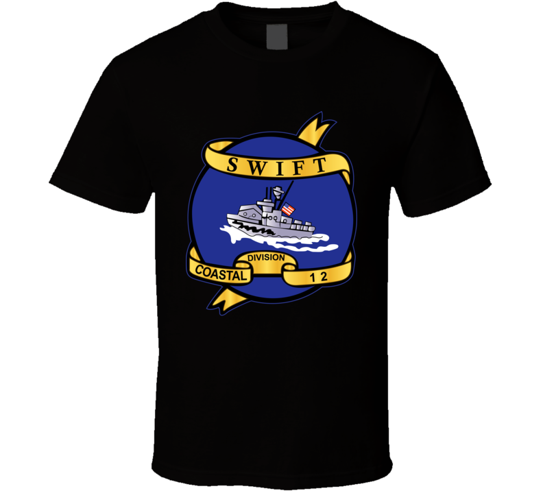 Navy - Vietnam Cbt Vet - Navy Coastal Div 12 - Swift Wo Txt T Shirt