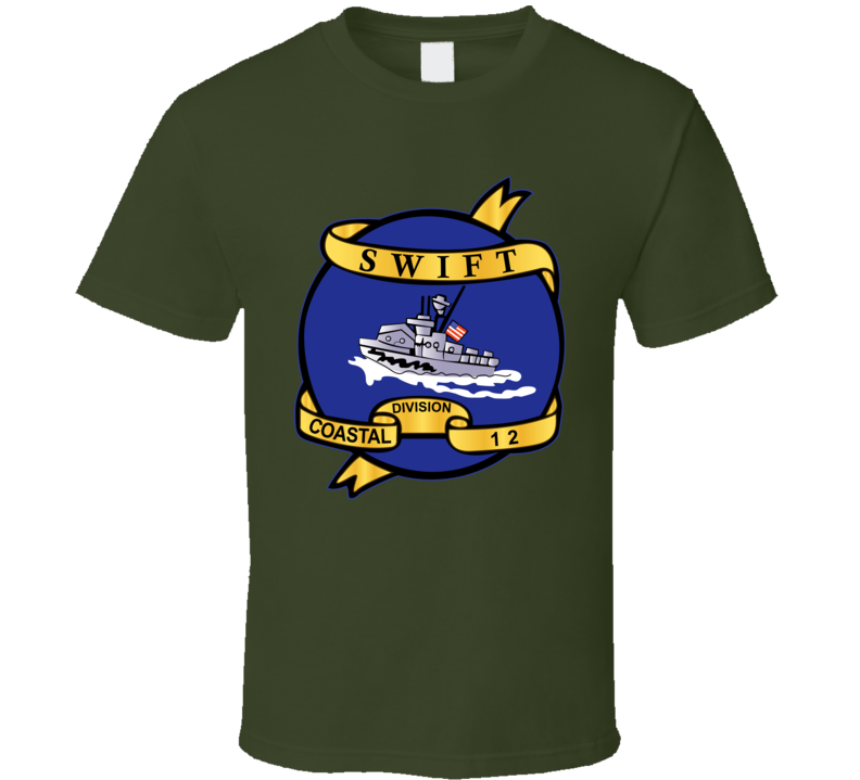 Navy - Vietnam Cbt Vet - Navy Coastal Div 12 - Swift Wo Txt T Shirt