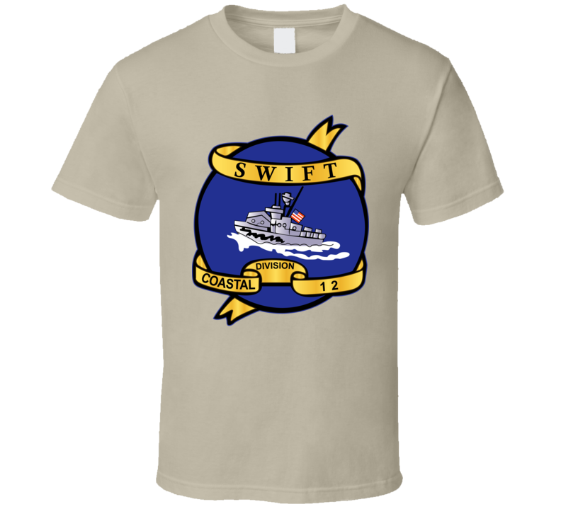 Navy - Vietnam Cbt Vet - Navy Coastal Div 12 - Swift Wo Txt T Shirt