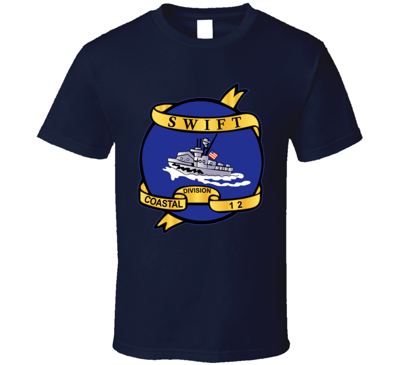 Navy - Vietnam Cbt Vet - Navy Coastal Div 12 - Swift wo Txt T Shirt