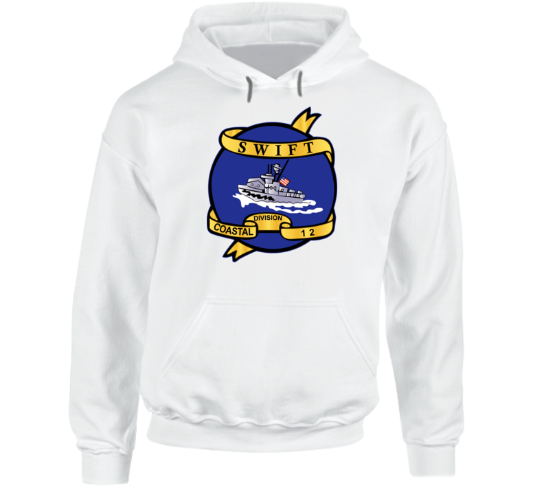 Navy - Vietnam Cbt Vet - Navy Coastal Div 12 - Swift Wo Txt Hoodie