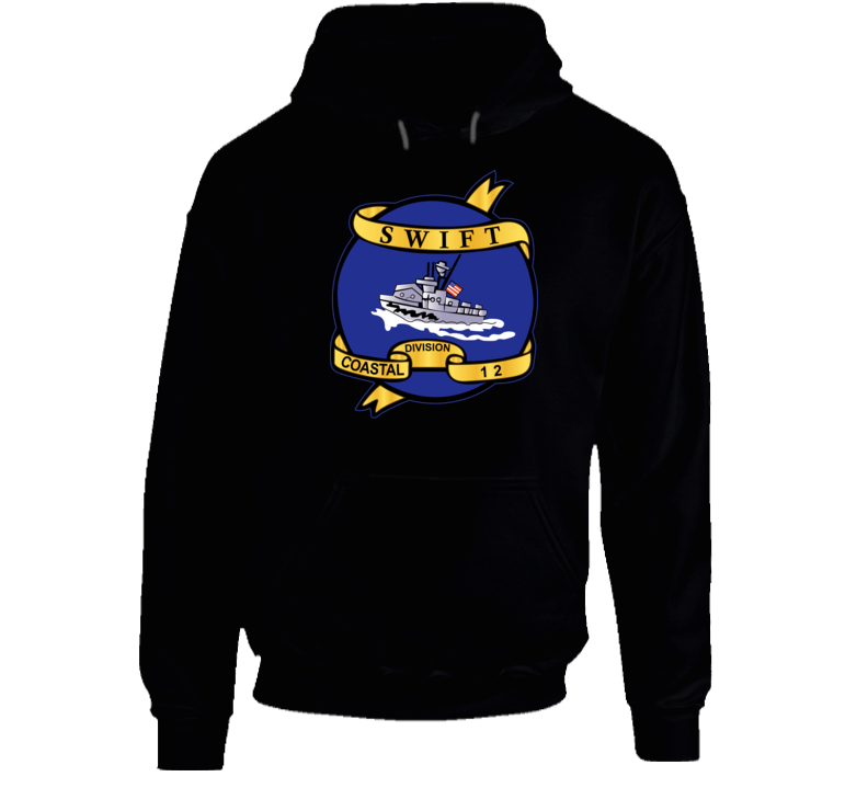 Navy - Vietnam Cbt Vet - Navy Coastal Div 12 - Swift Wo Txt Hoodie