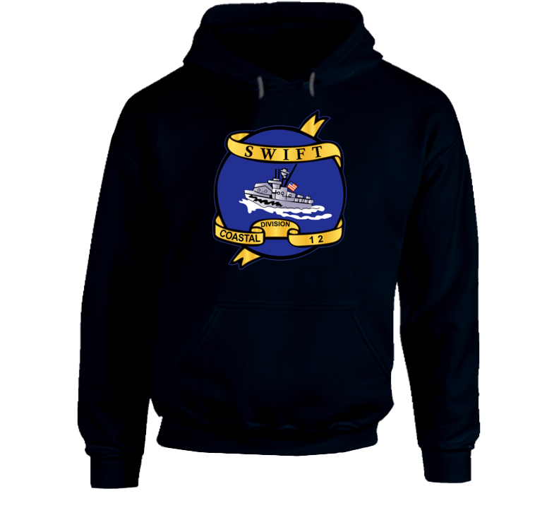 Navy - Vietnam Cbt Vet - Navy Coastal Div 12 - Swift Wo Txt Hoodie
