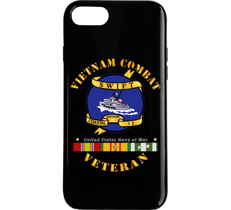Navy - Vietnam Cbt Vet - Navy Coastal Div 12 - Swift W Svc Phone Case