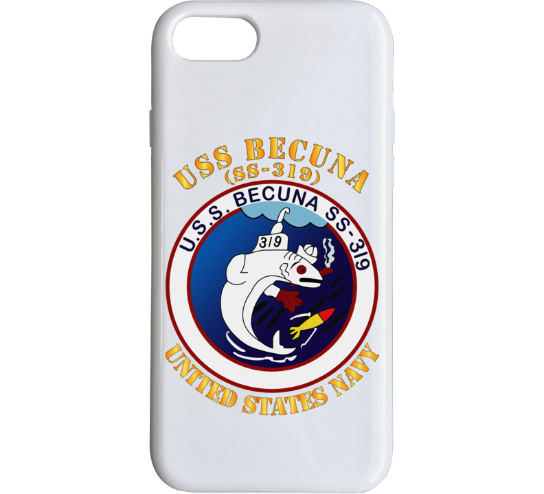 Navy - Uss Becuna (ss-319) Phone Case