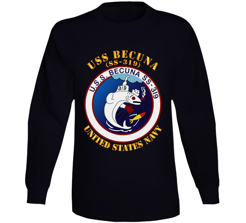 Navy - Uss Becuna (ss-319) Long Sleeve
