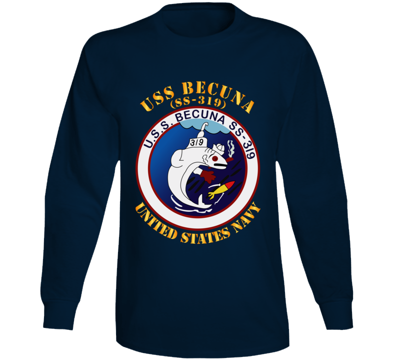 Navy - Uss Becuna (ss-319) Long Sleeve