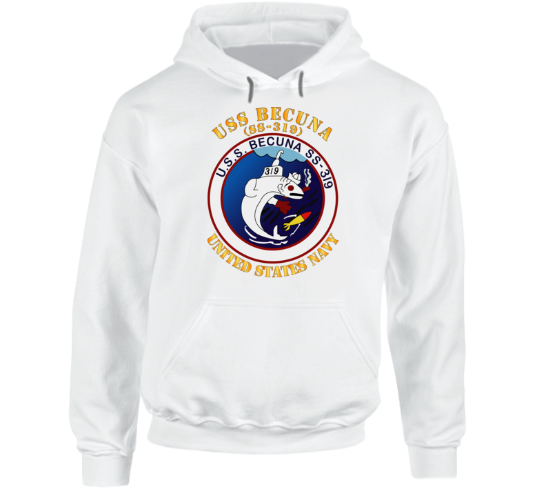 Navy - Uss Becuna (ss-319) Hoodie