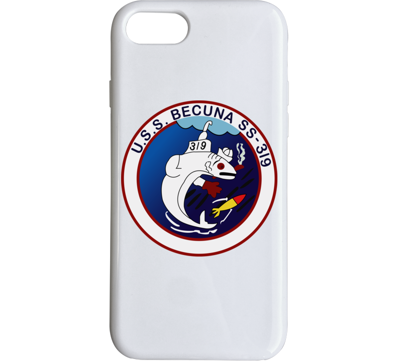 Navy - Uss Becuna (ss-319) Wo Txt Phone Case