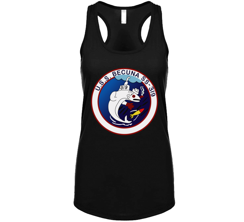 Navy - Uss Becuna (ss-319) Wo Txt Tanktop
