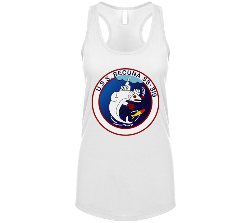 Navy - Uss Becuna (ss-319) Wo Txt Tanktop