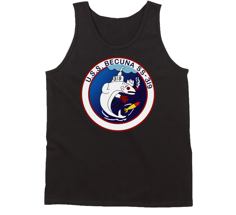 Navy - Uss Becuna (ss-319) Wo Txt Tanktop