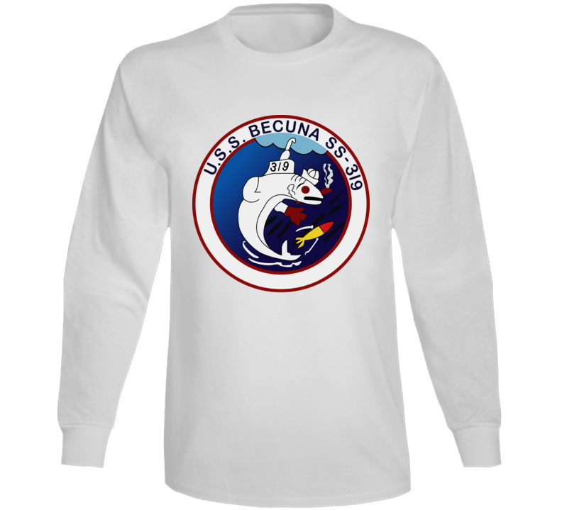 Navy - Uss Becuna (ss-319) Wo Txt Long Sleeve