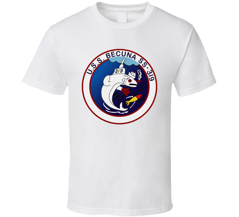Navy - Uss Becuna (ss-319) Wo Txt T Shirt