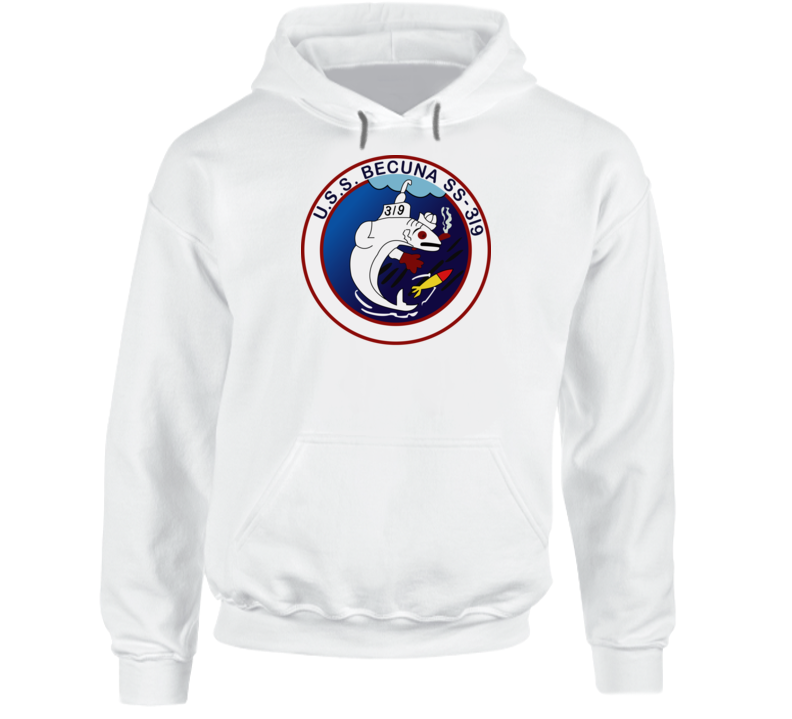 Navy - Uss Becuna (ss-319) Wo Txt Hoodie