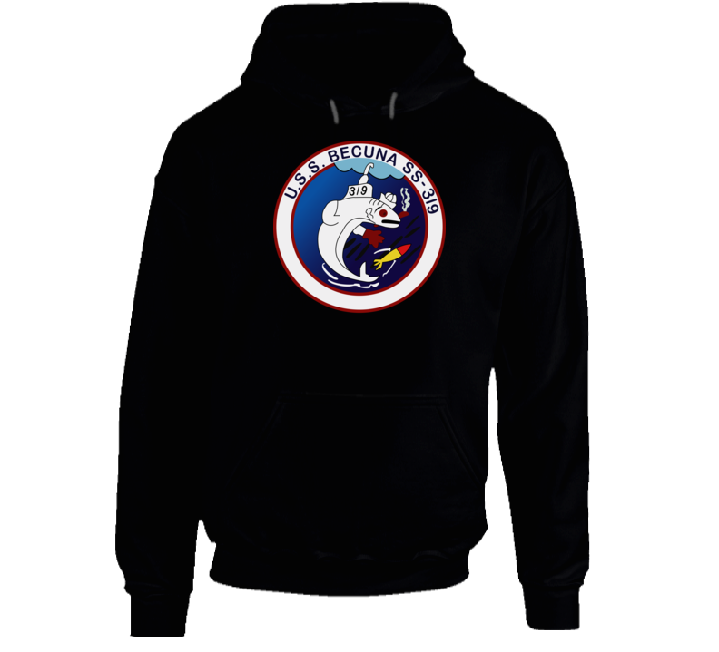 Navy - Uss Becuna (ss-319) Wo Txt Hoodie