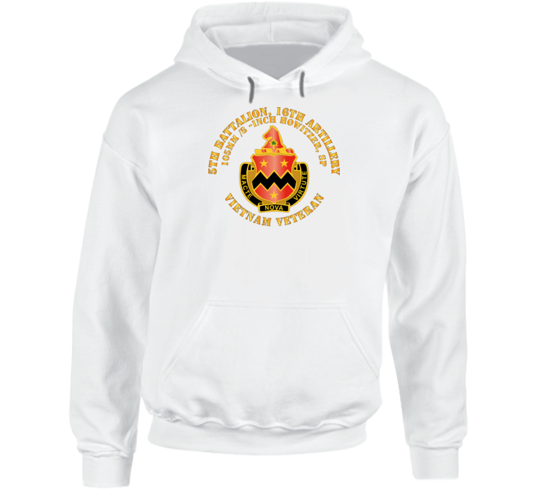 Army - 5th Battalion, 16th Artillery Without Svc Ribbon V1 Hoodie