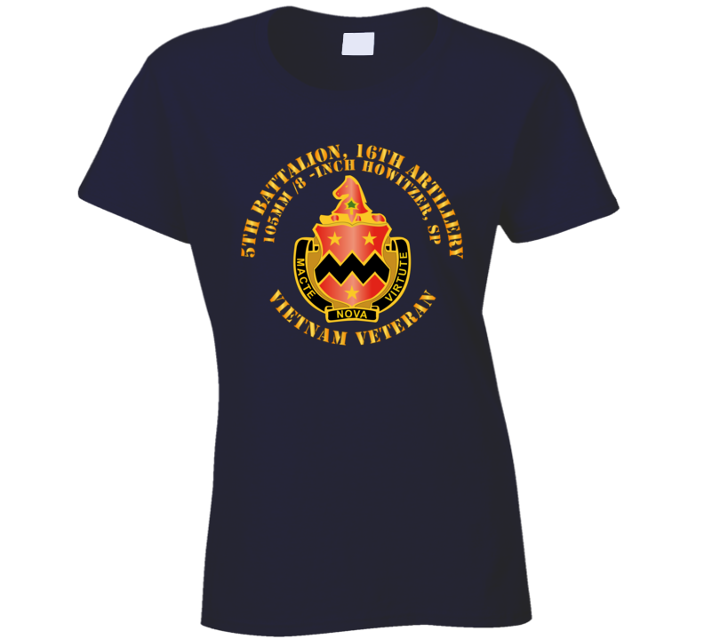 Army - 5th Battalion, 16th Artillery Without Svc Ribbon V1 Ladies T Shirt