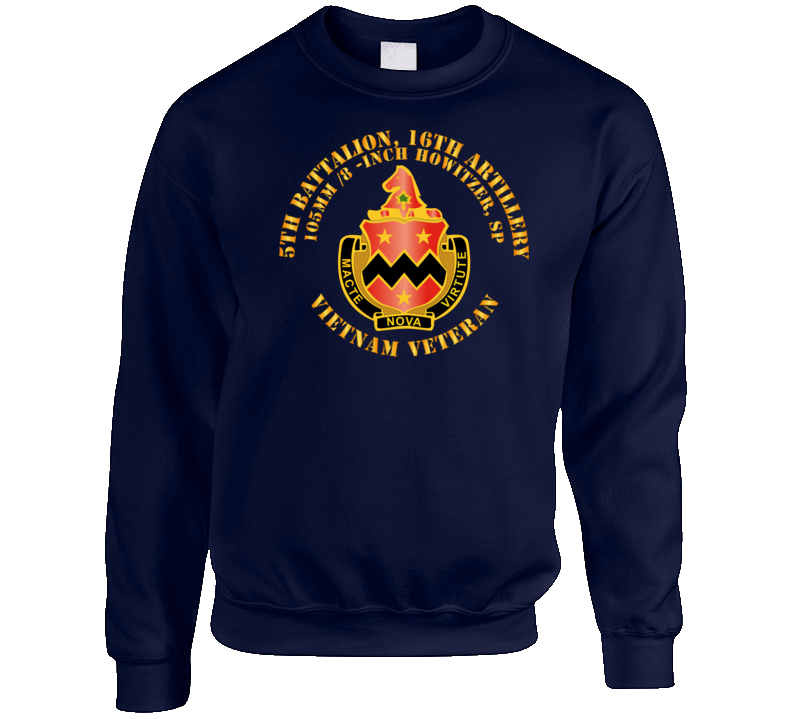 Army - 5th Battalion, 16th Artillery Without Svc Ribbon V1 Crewneck Sweatshirt