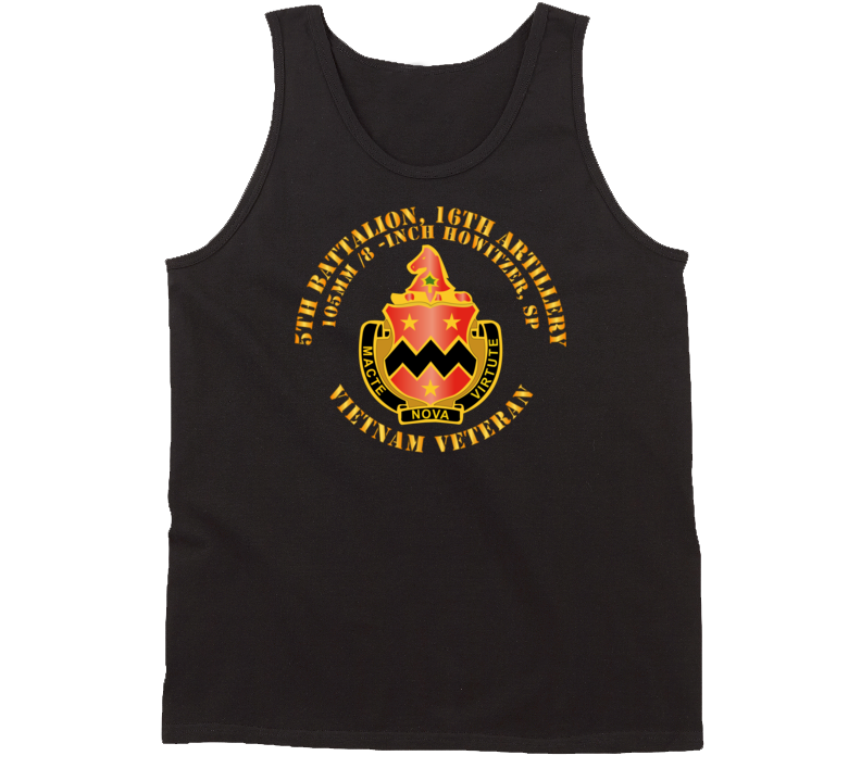 Army - 5th Battalion, 16th Artillery Without Svc Ribbon V1 Tanktop