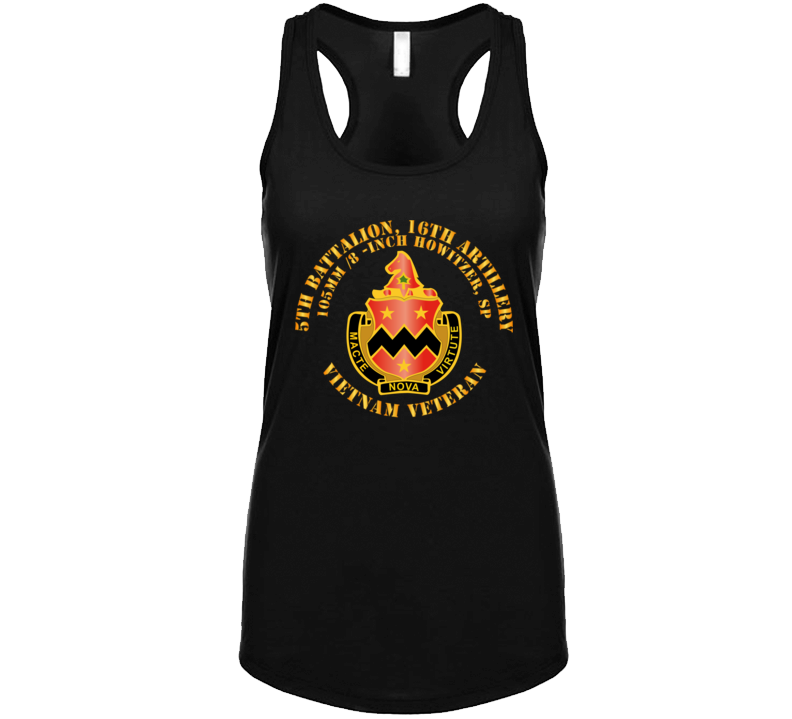 Army - 5th Battalion, 16th Artillery Without Svc Ribbon V1 Ladies Tanktop
