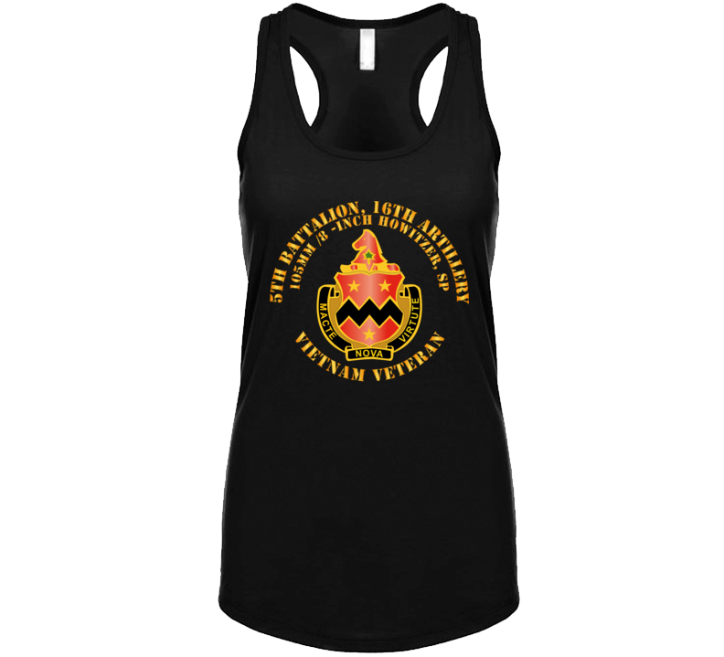 Army - 5th Battalion, 16th Artillery Without Svc Ribbon V1 Tanktop