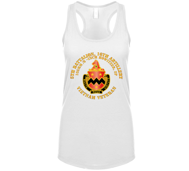 Army - 5th Battalion, 16th Artillery Without Svc Ribbon V1 Tanktop