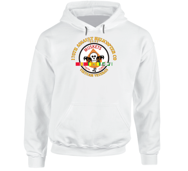 176th Gunships (muskets) - Guns - Vietnam Veteran W Svc Hoodie