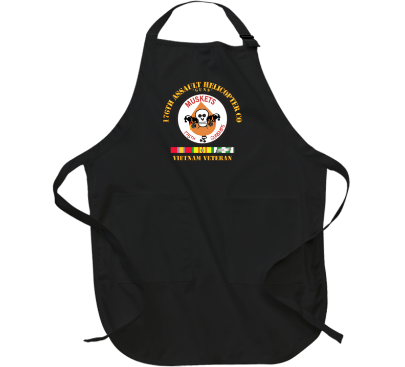 176th Gunships (muskets) - Guns - Vietnam Vet W Svc Apron