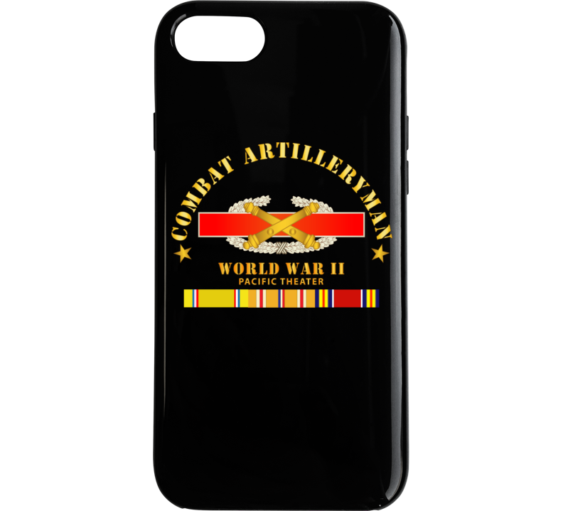 Army - Combat Artilleryman Badge - World War Ii Vet W Pac Svc Phone Case
